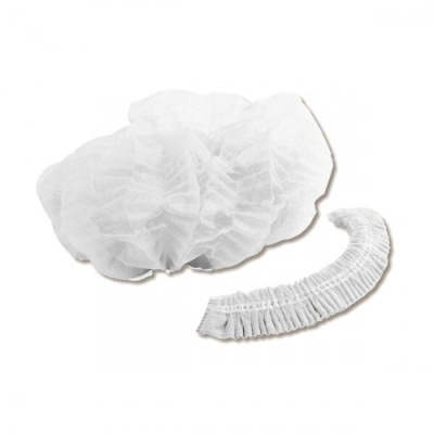 Elástico para proteção de cabeça branco em fundo branco