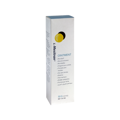 Embalagem de pomada L-Mesitran ointment para feridas 50 g
