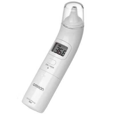 Termómetro digital corporal Omron Gentle Temp 520 branco com display digital e sensor infravermelhos