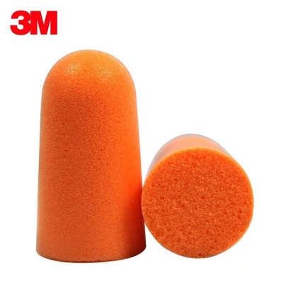 Protetores auriculares de espuma laranja 3M