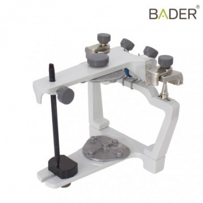 Goniômetro dental BADER branco com parafusos ajustáveis cinzentos