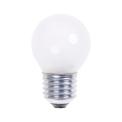 Lâmpada esférica pequena com casquilho metálico