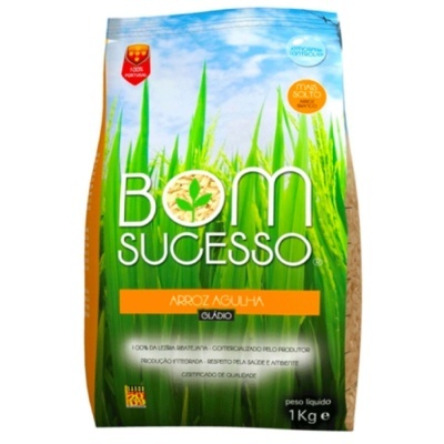 Pacote de arroz Bom Sucesso Arroz Agulha Glúdio, 1kg