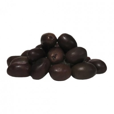 azeitonas pretas empilhadas com textura lisa e brilhante