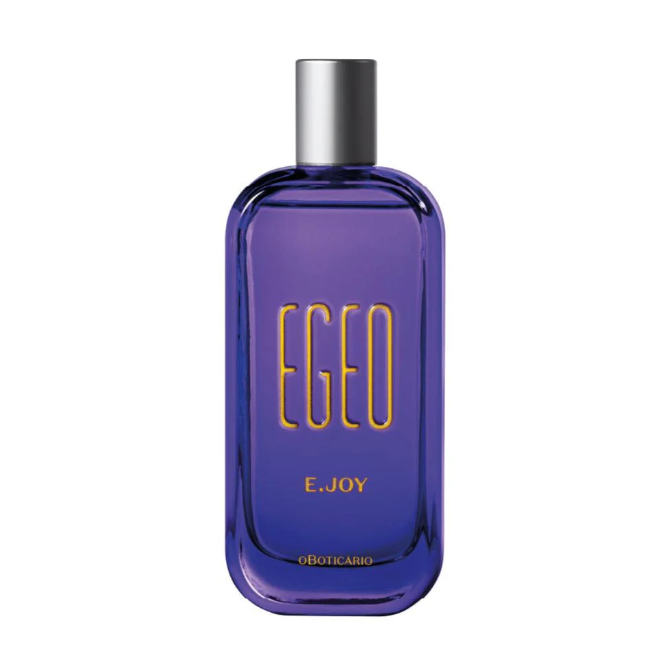 Egeo E.Joy Eau de Toilette, 90ml Frasco de perfume roxo EGEO E. JOY com tampa prateada
