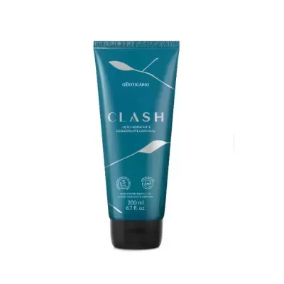 Loção hidratante desodorizante corporal CLASH em embalagem azul