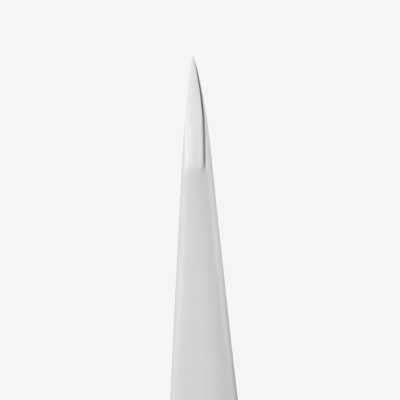 Pincel de ponta fina com cabo branco e ponta afilada