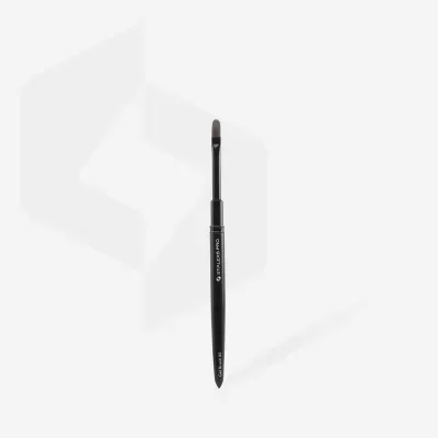 Pincel de maquilhagem preto com cerdas pequenas