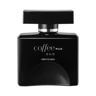 Frasco de perfume preto coffee MAN DUO da oBOTICÁRIO