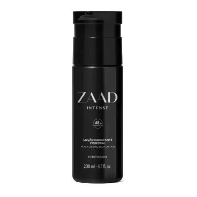 Loção hidratante corporal ZAAD Intense preta com 200 ml