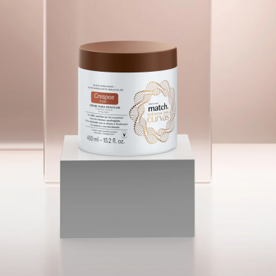 Creme para pentear Crespos 4ABC Oboticario match ciência das curvas 450 ml