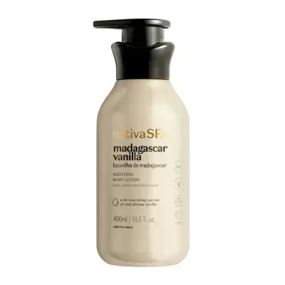 Frasco de loção corporal motivase madagascar vanilla 400ml
