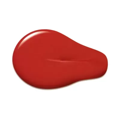 Amostra líquida de esmalte vermelho
