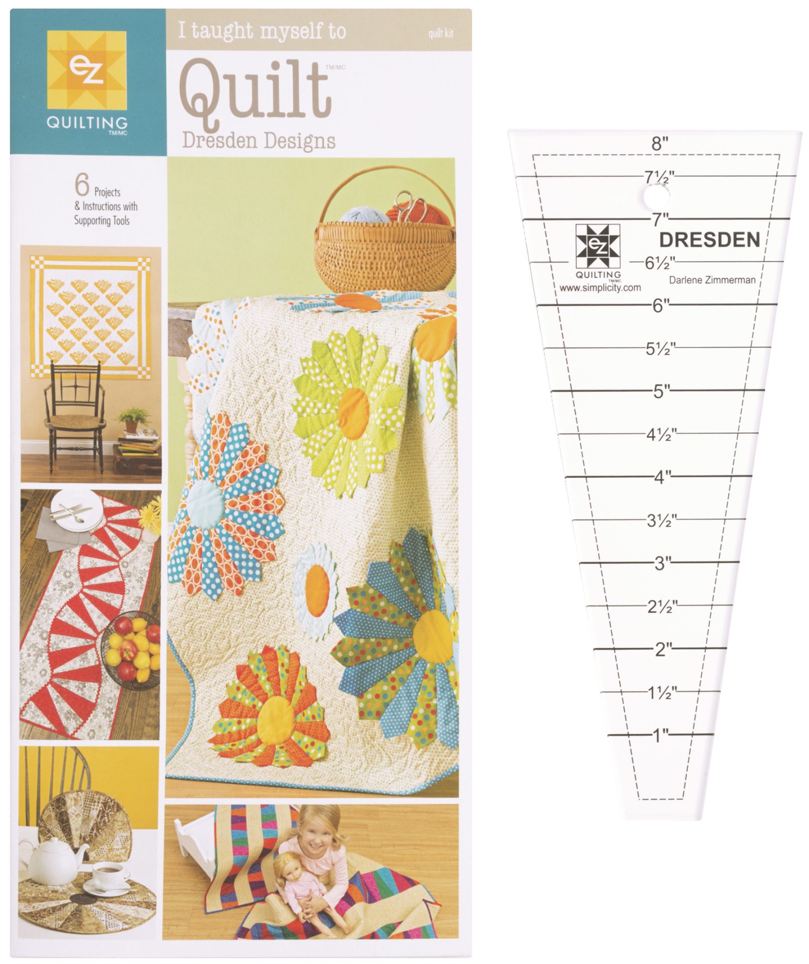 EZ Quilting | Régua - Easy Dresden 8" - Quilt Kit EZ Quilting | Régua - Easy Dresden 8" - Quilt Kit