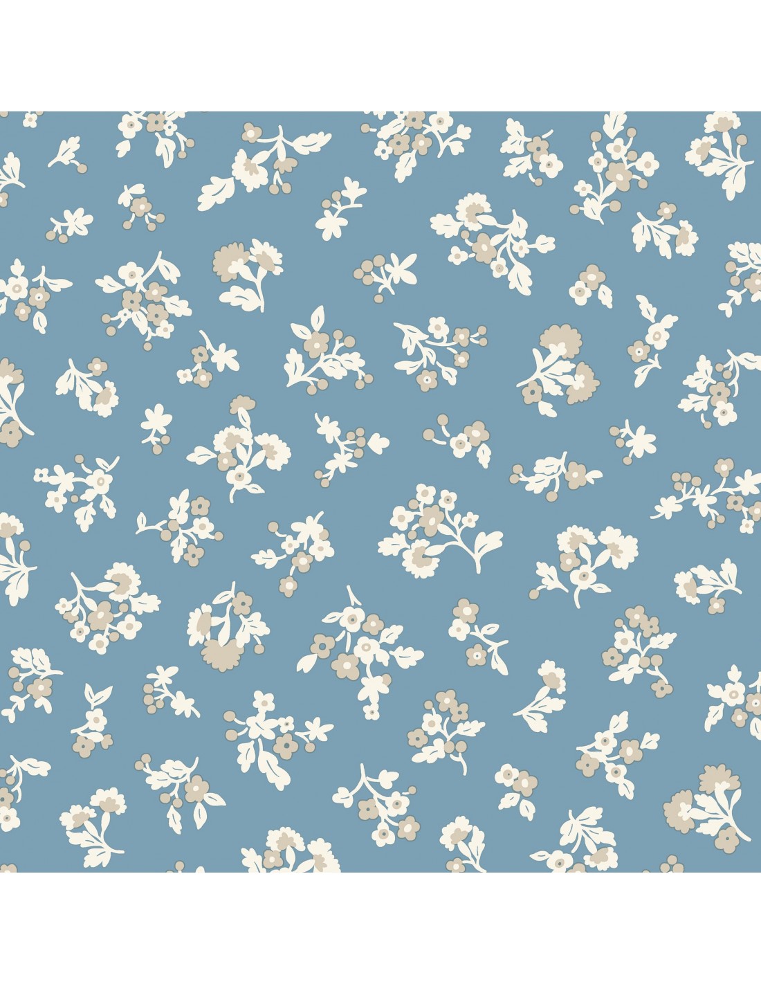 Tecido Liberty | Denim Florals - Tumbling Blooms B Tecido Liberty | Denim Florals - Tumbling Blooms B
