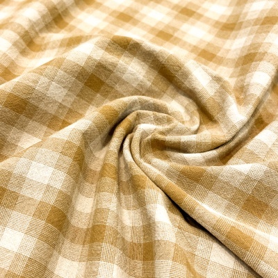 Tecido Japonês | Check - Mostarda