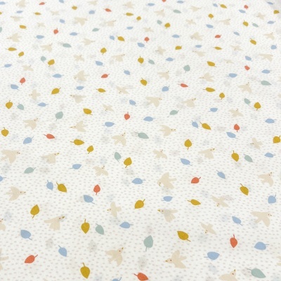 Tecido Poppy | Pretty Birds - Branco