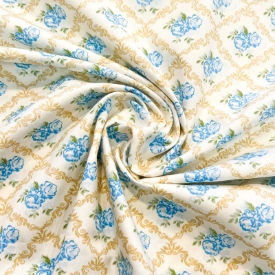 FABRICART | Floral - Turquesa