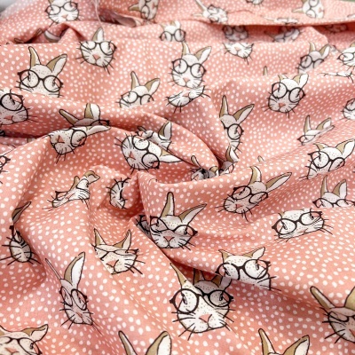 Tecido Le Tissu by Domotex | Rabits - Salmão