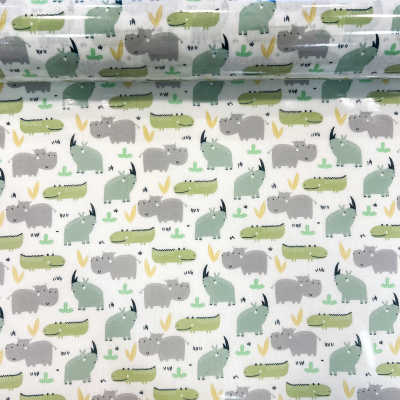 Tecido Plastificado | Amigos Aquáticos - Verde