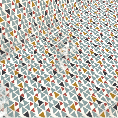 Tecido Plastificado | Triangulos - Azuis