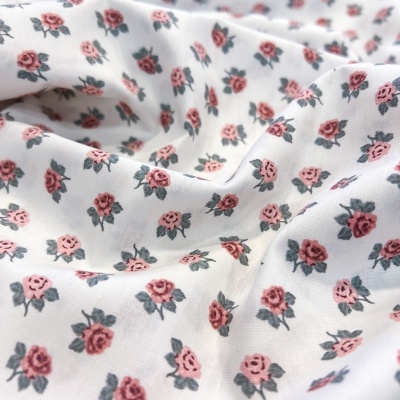 Tecido Poppy | Romantic - Branco