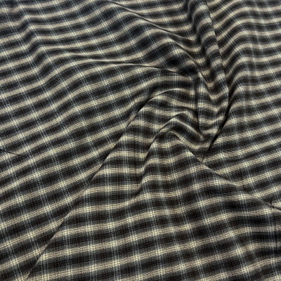 Tecido Japonês | Britt - Bege Castanho e Azul