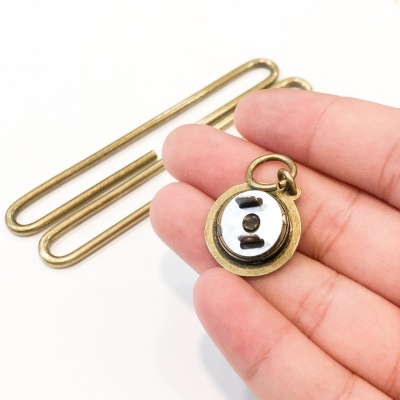 Fecho Vertical Japonês em Bronze