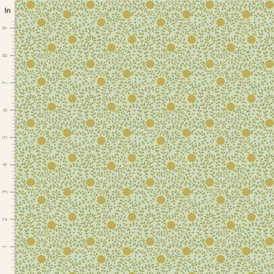 Tecido Tilda | Sanctuary - Daisydream Pistachio