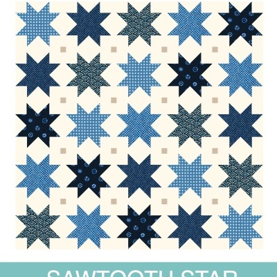 Kit Pontotextil | Sawtooth Stars Quilt