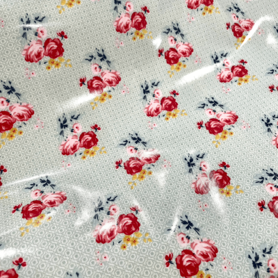 Tecido Plastificado | Charming Rose - Verde