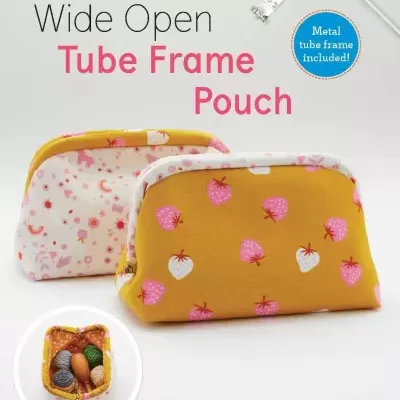 Kit Zakka Workshop | Wide Open Tube Frame Pouch