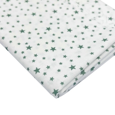 Retalho | Tecido Estrelas Verde - 50 cm x 145 cm