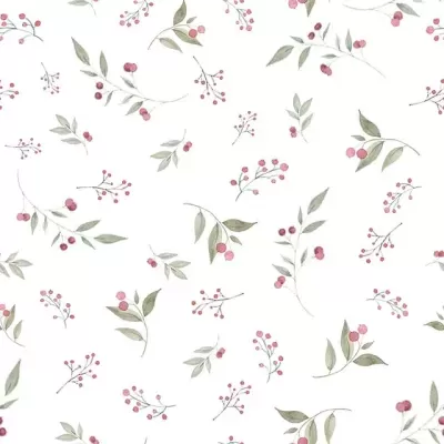 Tecido Pontotextil | Folhinhas e Bagas