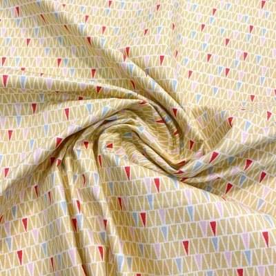 Tecido Le Tissu by Domotex | Triângulos - Amarelo