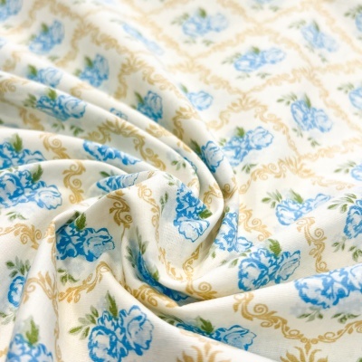 FABRICART | Floral - Turquesa