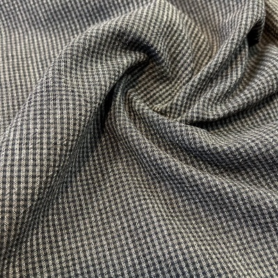 Tecido Japonês | Micro Vichy - Cinzento