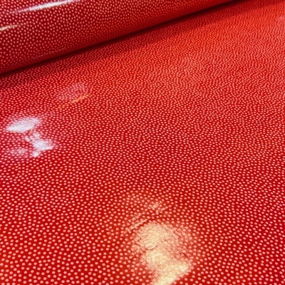 Tecido Plastificado | Bolinhas - Vermelho