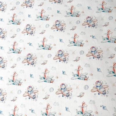 Tecido | Aviões - Branco