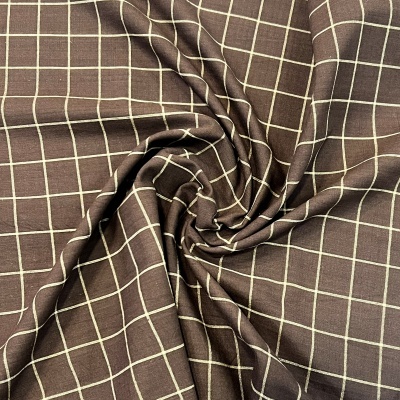 Tecido Country | Checks - Castanho