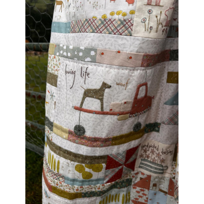 Hatched and Patched | The Goat, the Goose, & and Cow Called Bruce Quilt