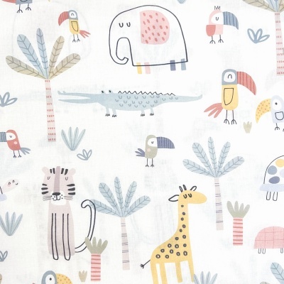 Tecido Pontotextil | Selva Colorida