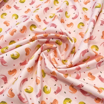 Tecido Poppy | Dreamy Cats - Rosa