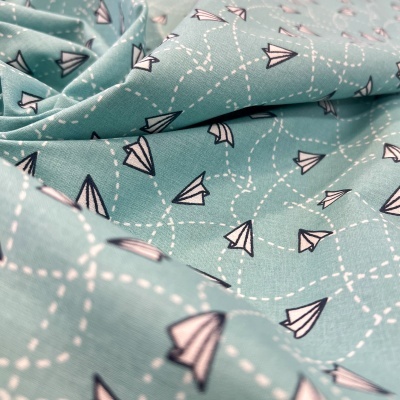 Tecido Le Tissu by Domotex | Paperplane - Verde Água