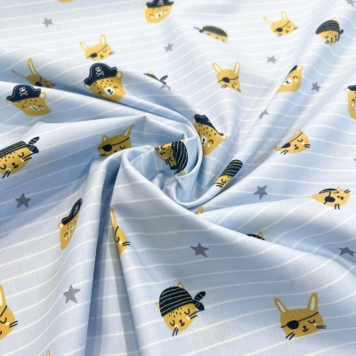 Tecido Poppy | Pirates - Azul Claro