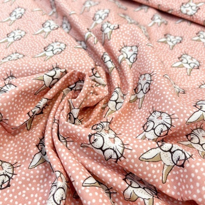 Tecido Le Tissu by Domotex | Rabits - Salmão