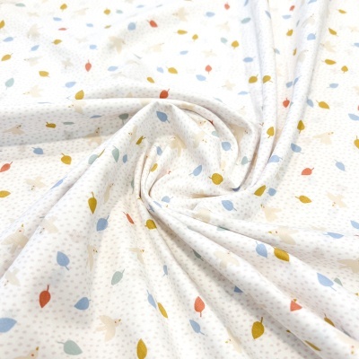 Tecido Poppy | Pretty Birds - Branco