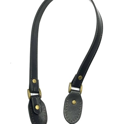 Alças em Couro Sintético Preto