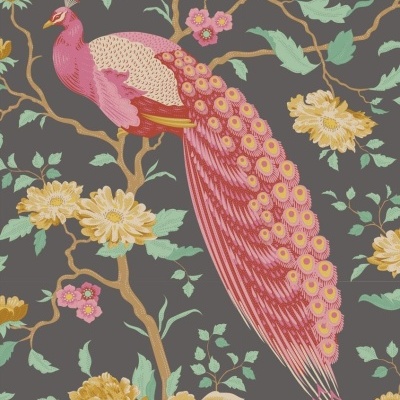 Tecido Tilda | Peacock - Tree Grey