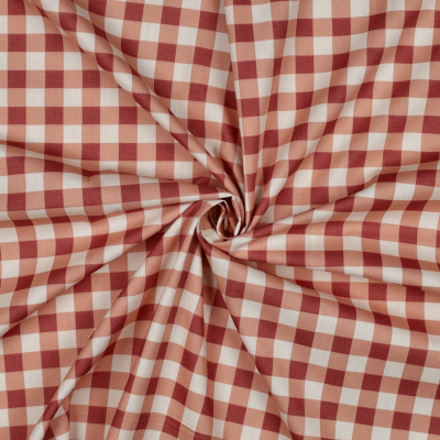 Tecido Poppy | Matcha e Checks - Vermelho